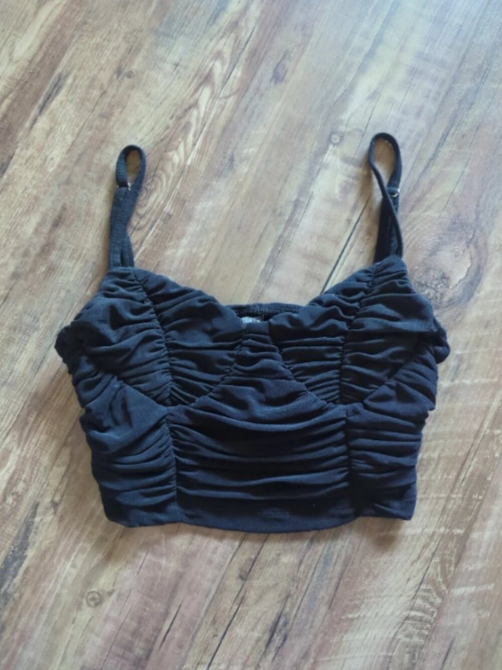 SHEIN Ruched Crop Top
